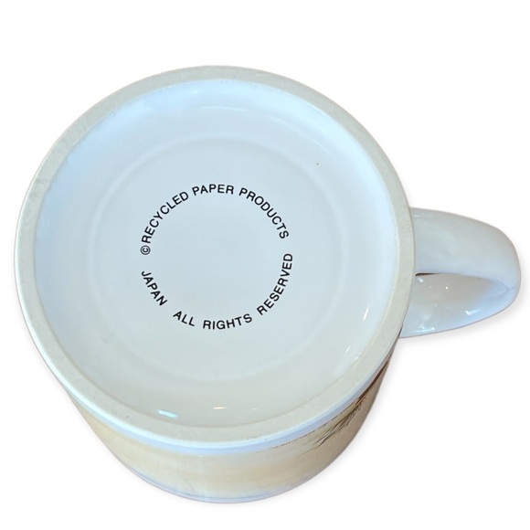 RECYCLED PAPER PRODUCTS Vintage 80s Sailor & Mermaid Bear Beach Mug - Picture 5 of 9